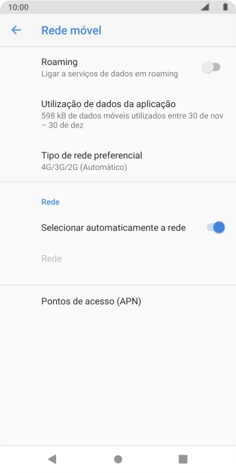 Prima Pontos de acesso (APN).