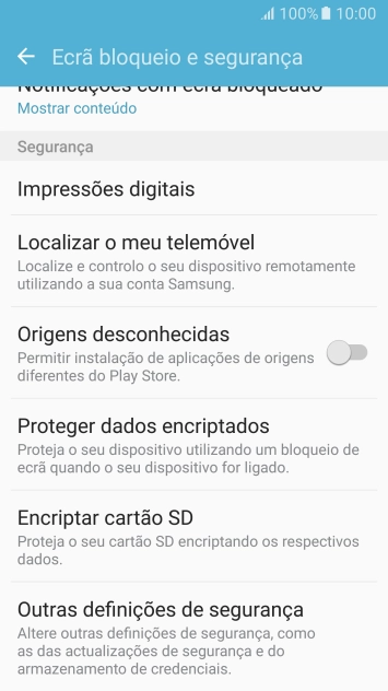 Prima Outras definições de segurança.