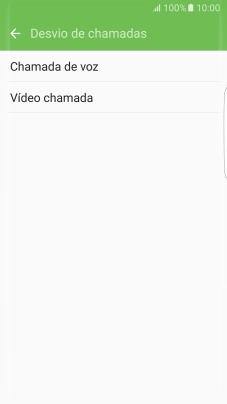 Prima o tipo de desvio pretendido.