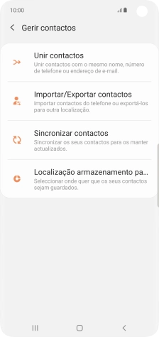 Prima Importar/Exportar contactos.