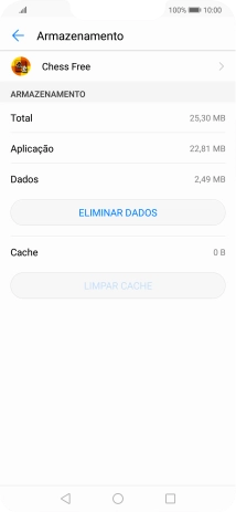 Prima a tecla de início para terminar e voltar ao ecrã inicial.