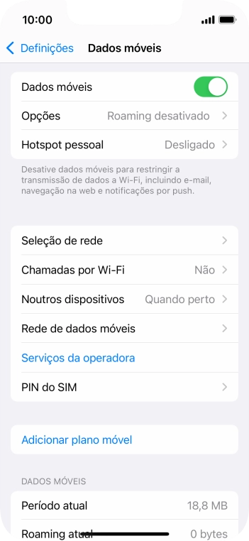 Prima PIN do SIM.