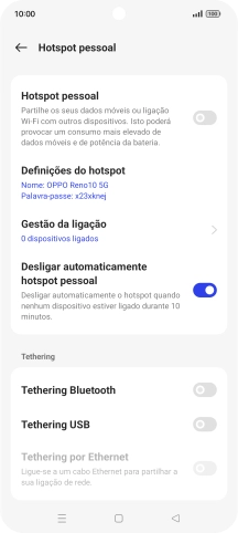 Prima Definições do hotspot.