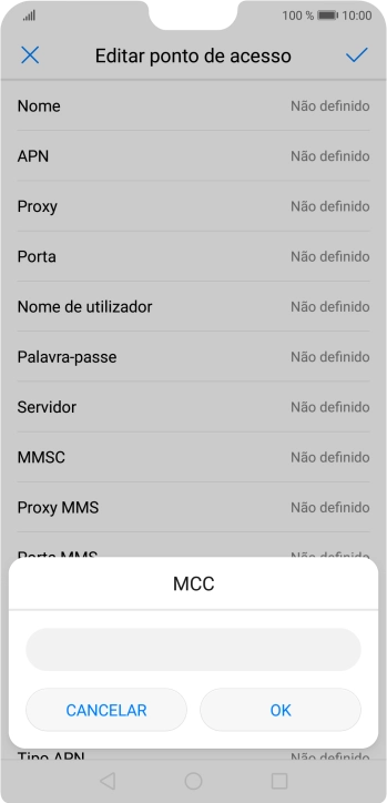 Introduza 268 e prima OK.