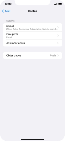 Prima o nome na conta de e-mail que acabou de criar.