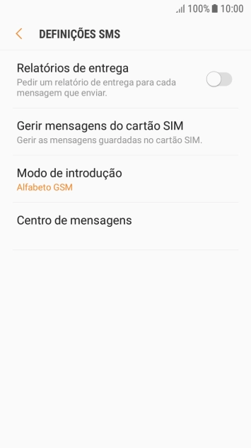 Prima Centro de mensagens.