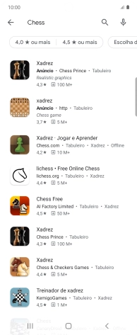 Prima a app pretendida.