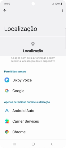 Prima a app pretendida.