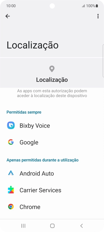 Prima a app pretendida.