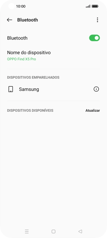 Prima a tecla de início para terminar e voltar ao ecrã inicial.