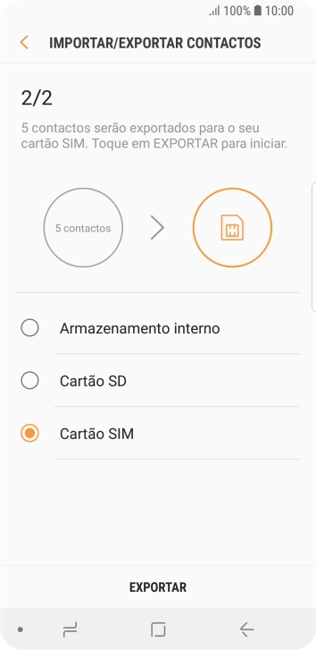 Prima EXPORTAR.
