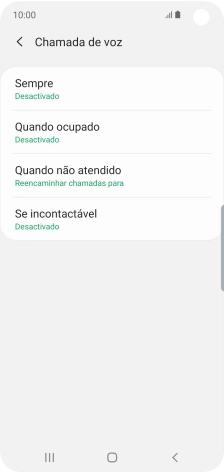 Prima a tecla de início para terminar e voltar ao ecrã inicial.