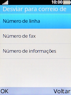 Escolha Número de linha.