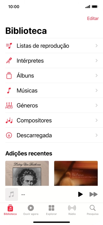 Prima Listas de reprodução.