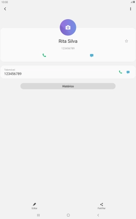 Prima a tecla de início para terminar e voltar ao ecrã inicial.