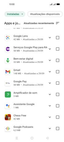 Prima a app pretendida.