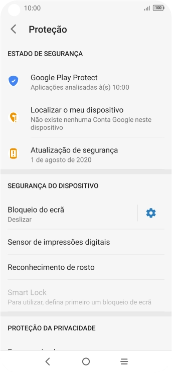 Prima Bloqueio do ecrã.