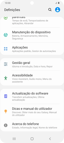 Prima Acerca do telefone.