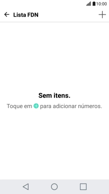 Prima o ícone para adicionar um contacto.