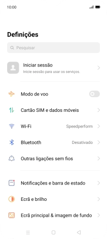 Prima Cartão SIM e dados móveis.