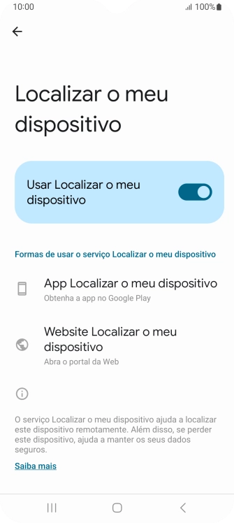 Prima a tecla de início para terminar e voltar ao ecrã inicial.