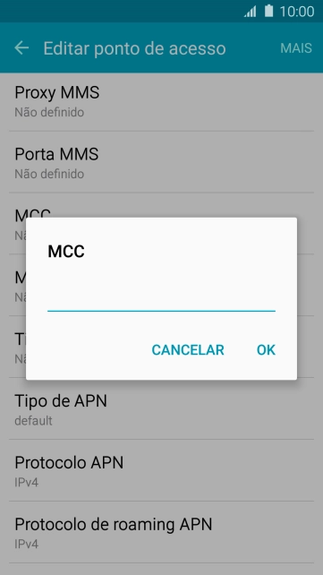Introduza 268 e prima OK.