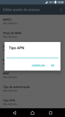 Introduza mms e prima OK.