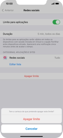 Prima Apagar limite.