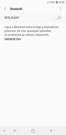 Prima o indicador para ativar a função.