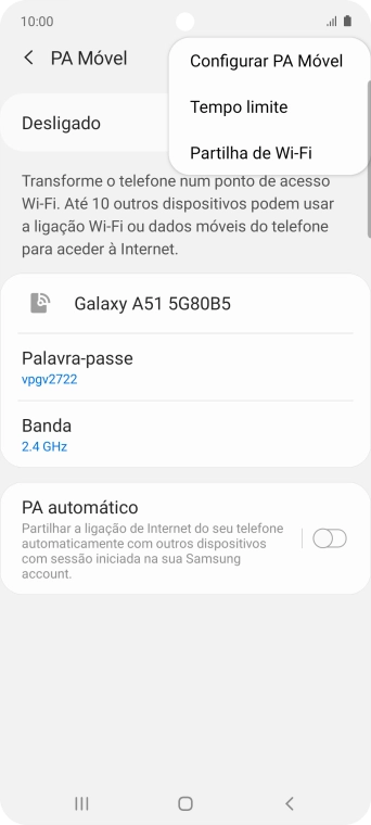 Prima Configurar PA Móvel.