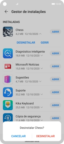 Prima DESINSTALAR.