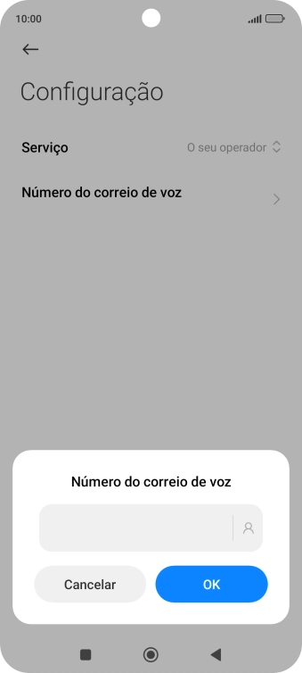 Introduza 123 e prima OK.