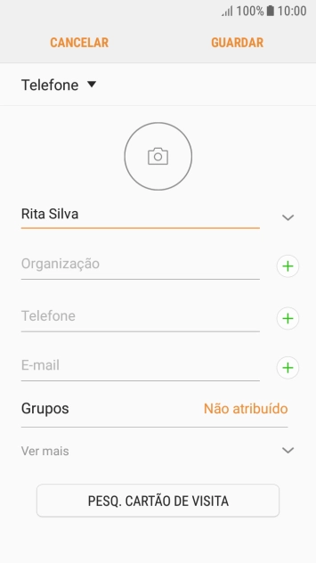 Prima Telefone e introduza o número de telefone pretendido.