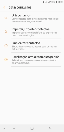 Prima Importar/Exportar contactos.