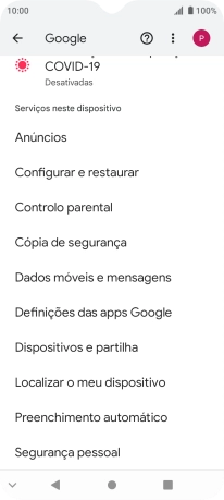 Prima Localizar o meu dispositivo.