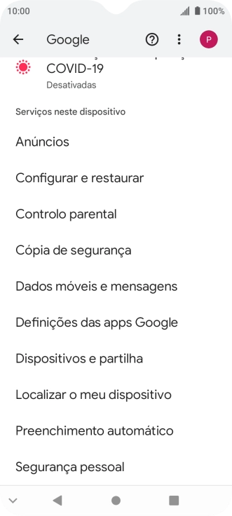 Prima Localizar o meu dispositivo.