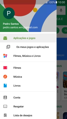 Prima Os meus jogos e aplicações.