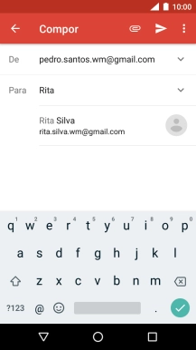 Prima o contacto pretendido.
