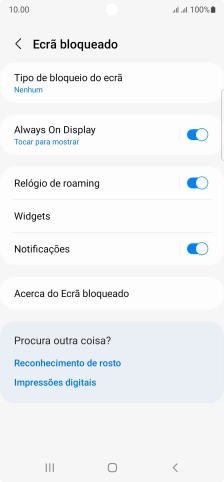 Prima a tecla de início para terminar e voltar ao ecrã inicial.