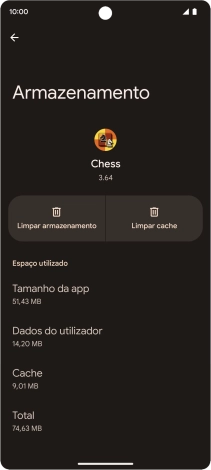 Prima Limpar cache.