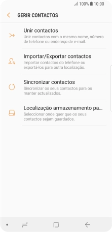 Prima Importar/Exportar contactos.