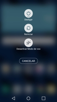 Prima Desactivar Modo de voo para desativar a função.