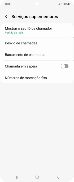 Prima Mostrar o seu ID de chamador.