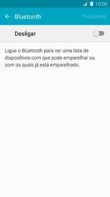Prima o indicador para ativar a função.