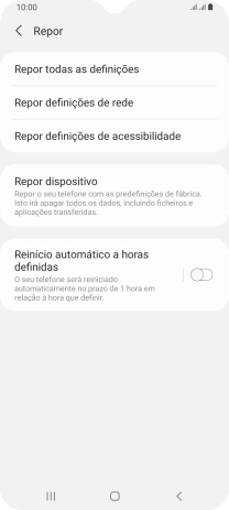Prima Repor dispositivo.