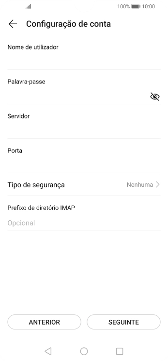 Prima Tipo de segurança.