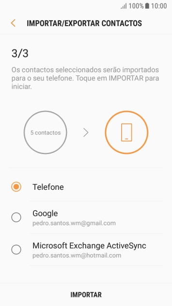 Prima IMPORTAR.