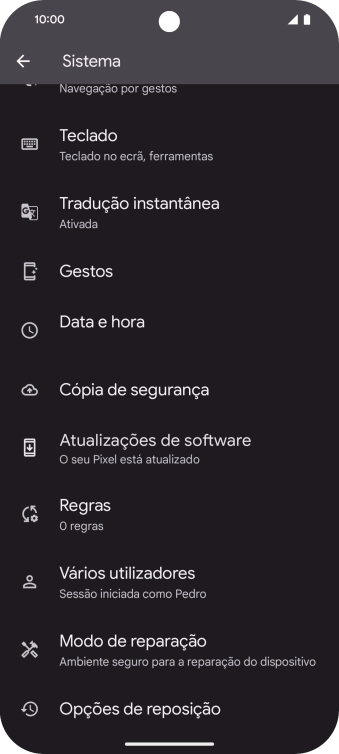 Prima Opções de reposição.