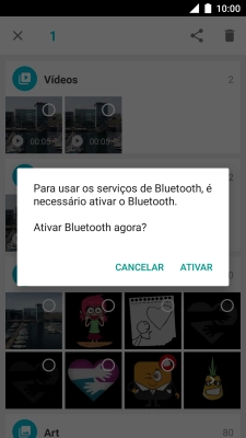 Se o Bluetooth estiver desativado, prima ATIVAR para ativá-lo.