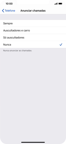 Prima Sempre para ativar a função sempre que o perfil silencioso está desativado.